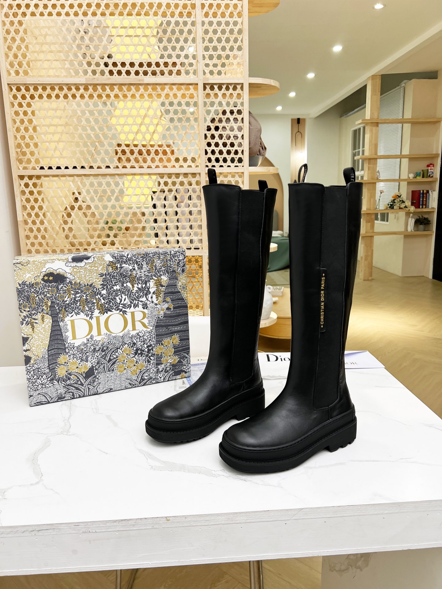Dior's New Product Trials Chelsea High Boots