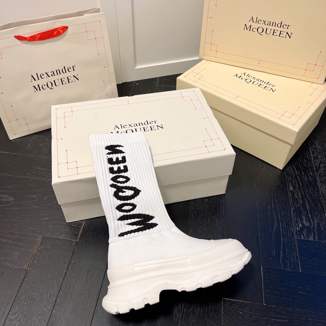 Alexander McQueen women sneakers sock boots