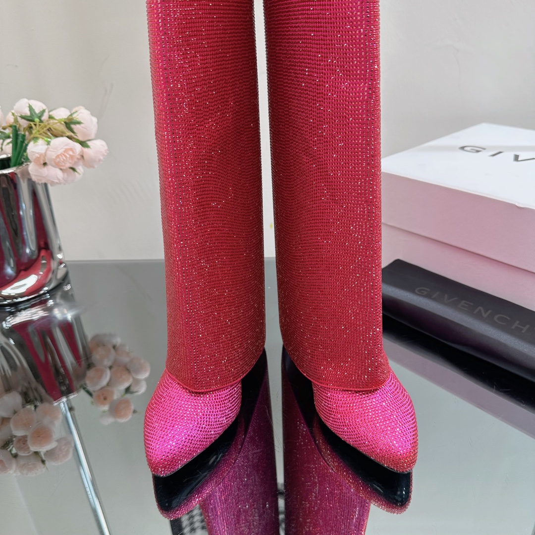 GIvenchy New Trousers Boots high quality rhinestone & metal locker