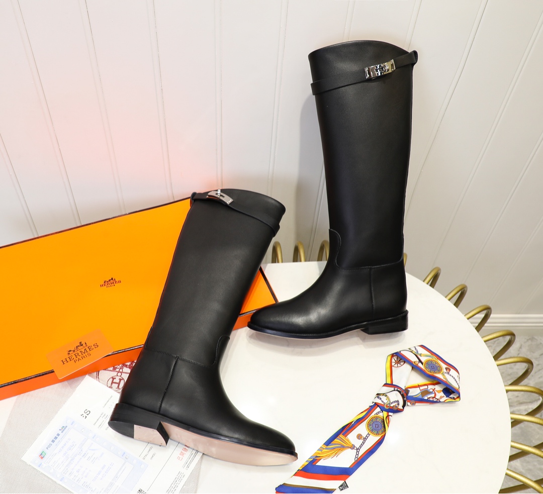 H design classic leather boots
