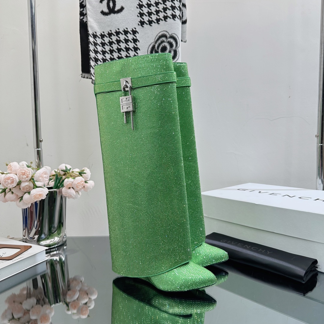 GIvenchy New Trousers Boots high quality rhinestone & metal locker