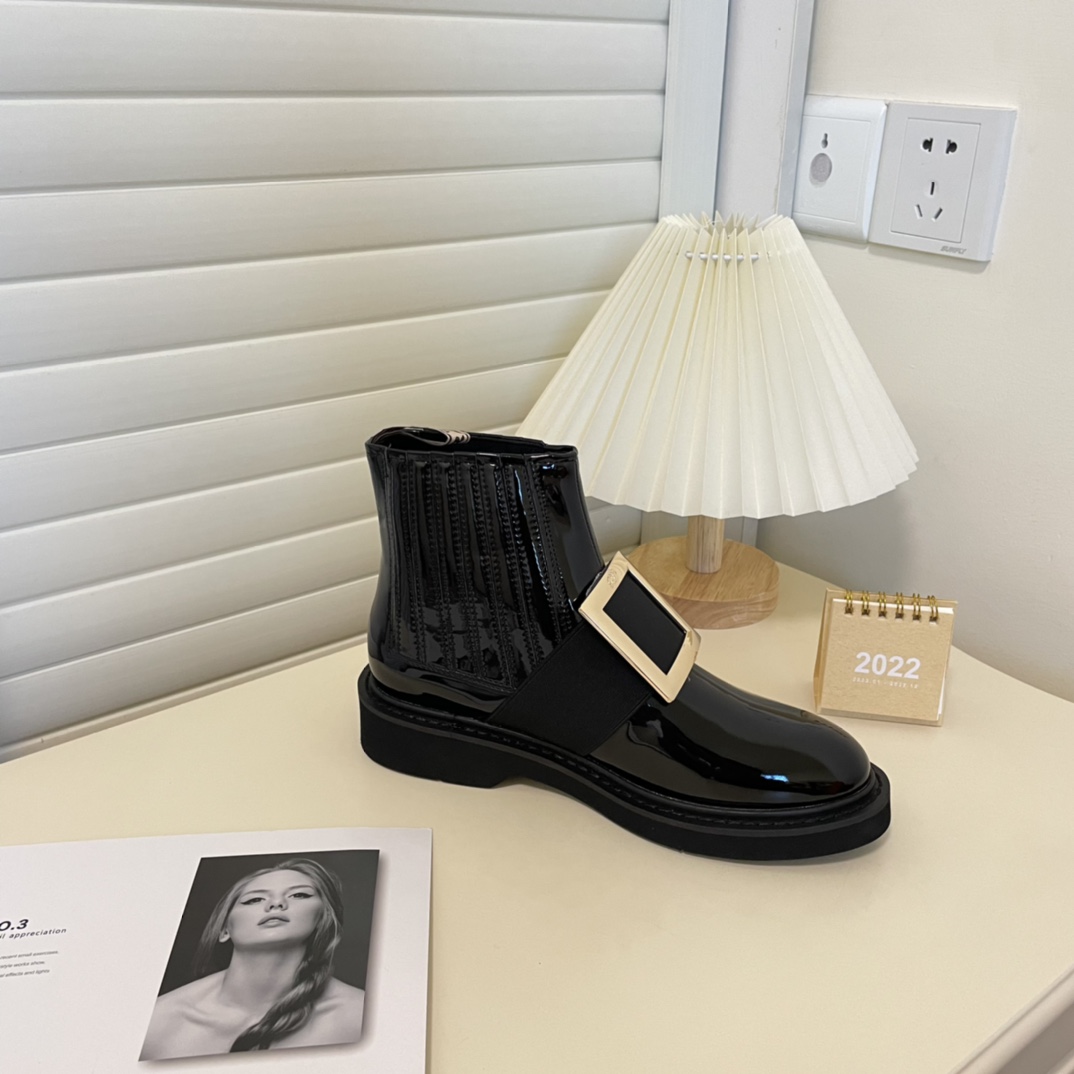 Roger Vivier british style women boots JK street