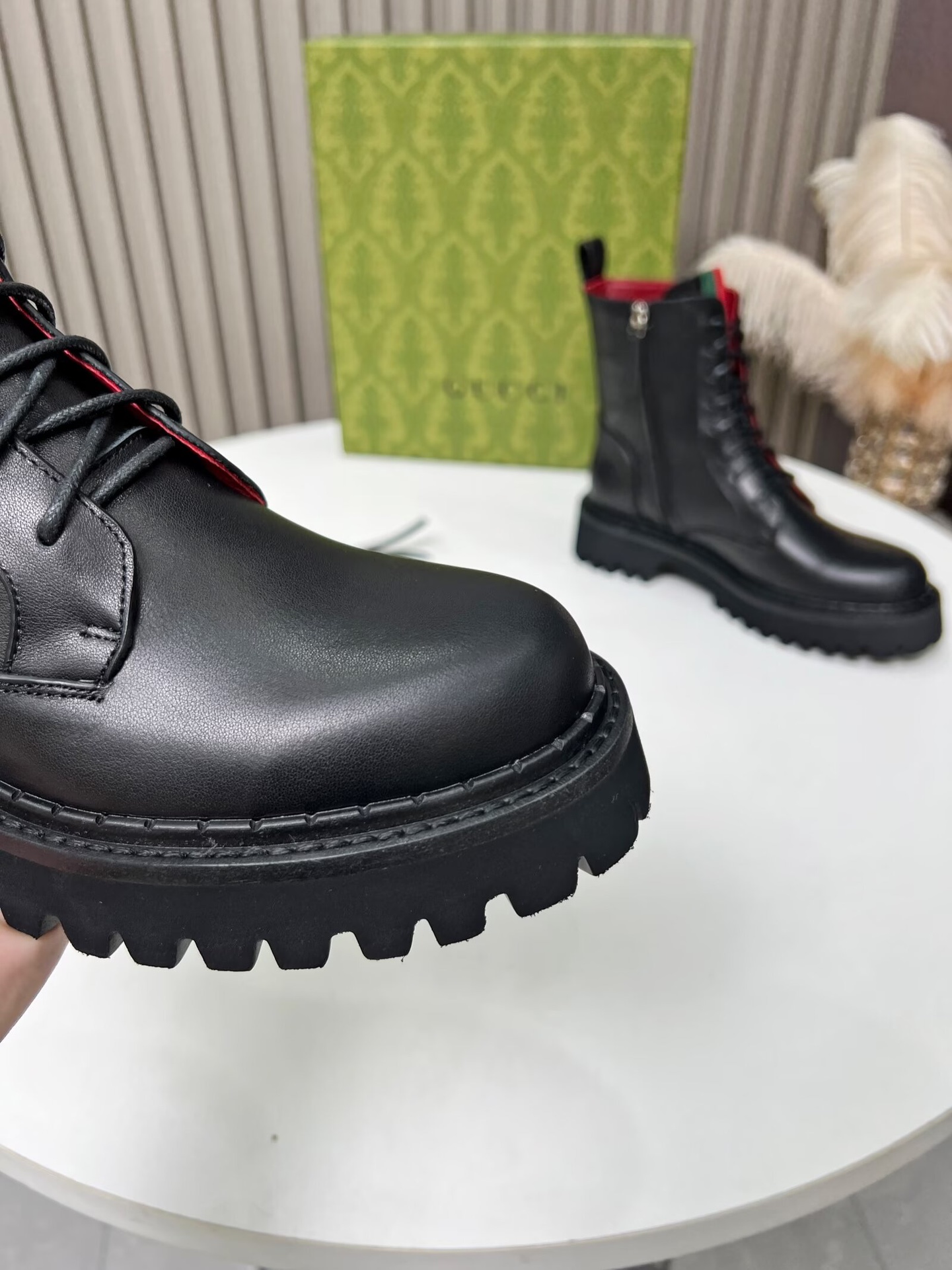 gucci lace up martin boots fashionable short boots