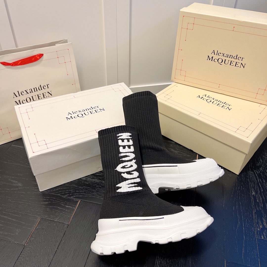 Alexander McQueen women sneakers sock boots