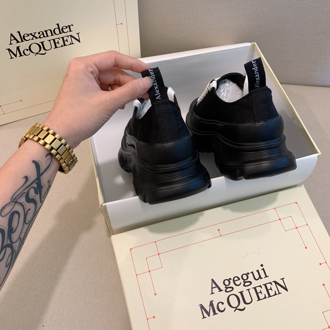 Alexander Mc queen PU thick sole sneakers casual shoes