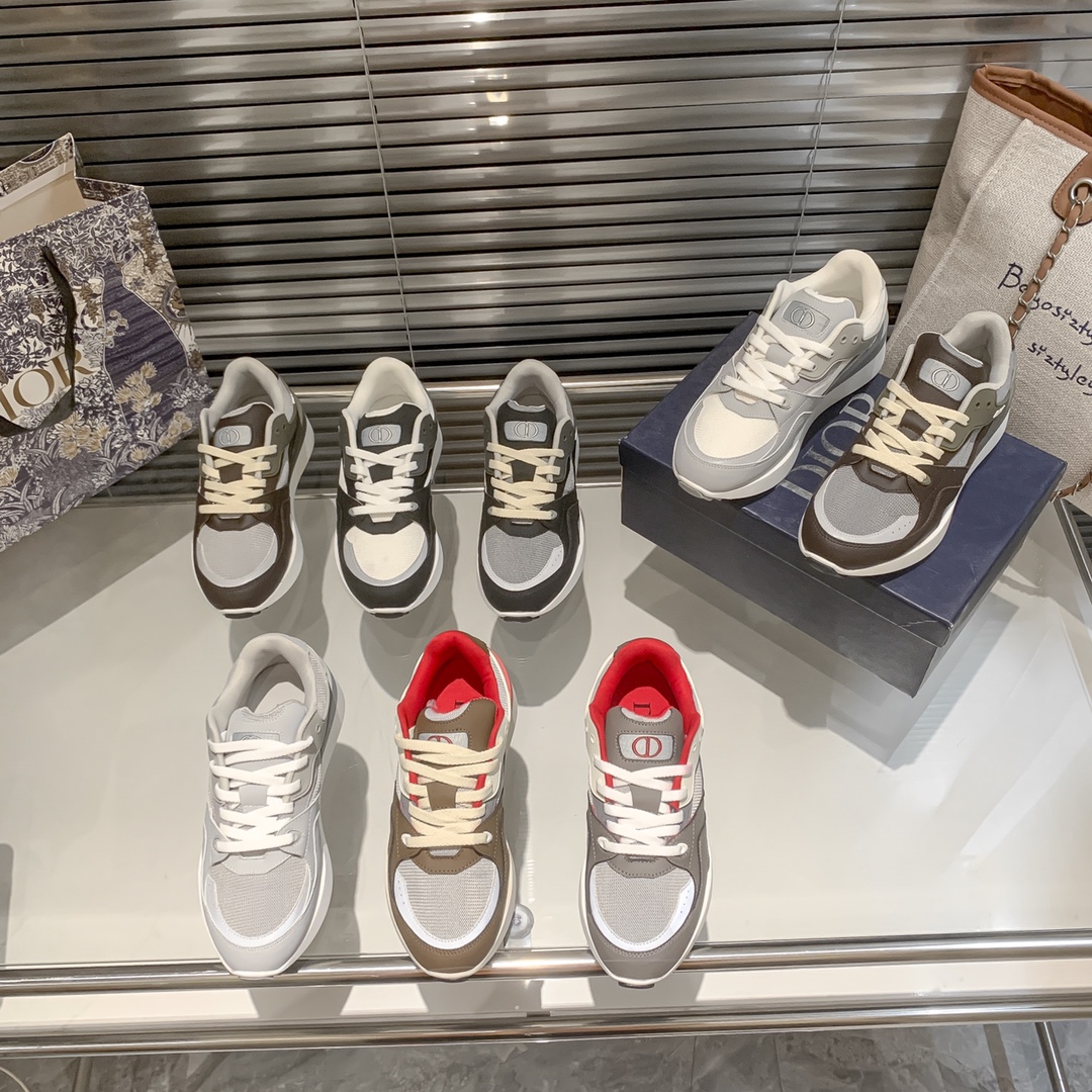 Dior new fluorescent sneakers casual shoes