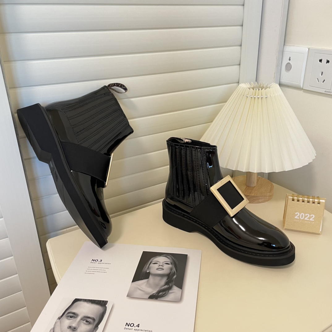 Roger Vivier british style women boots JK street