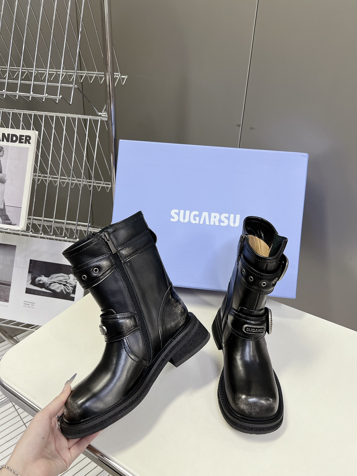 SUGARSU 24 Autumn/Winter Essentials Polished Martin Boots 5cm Heeled