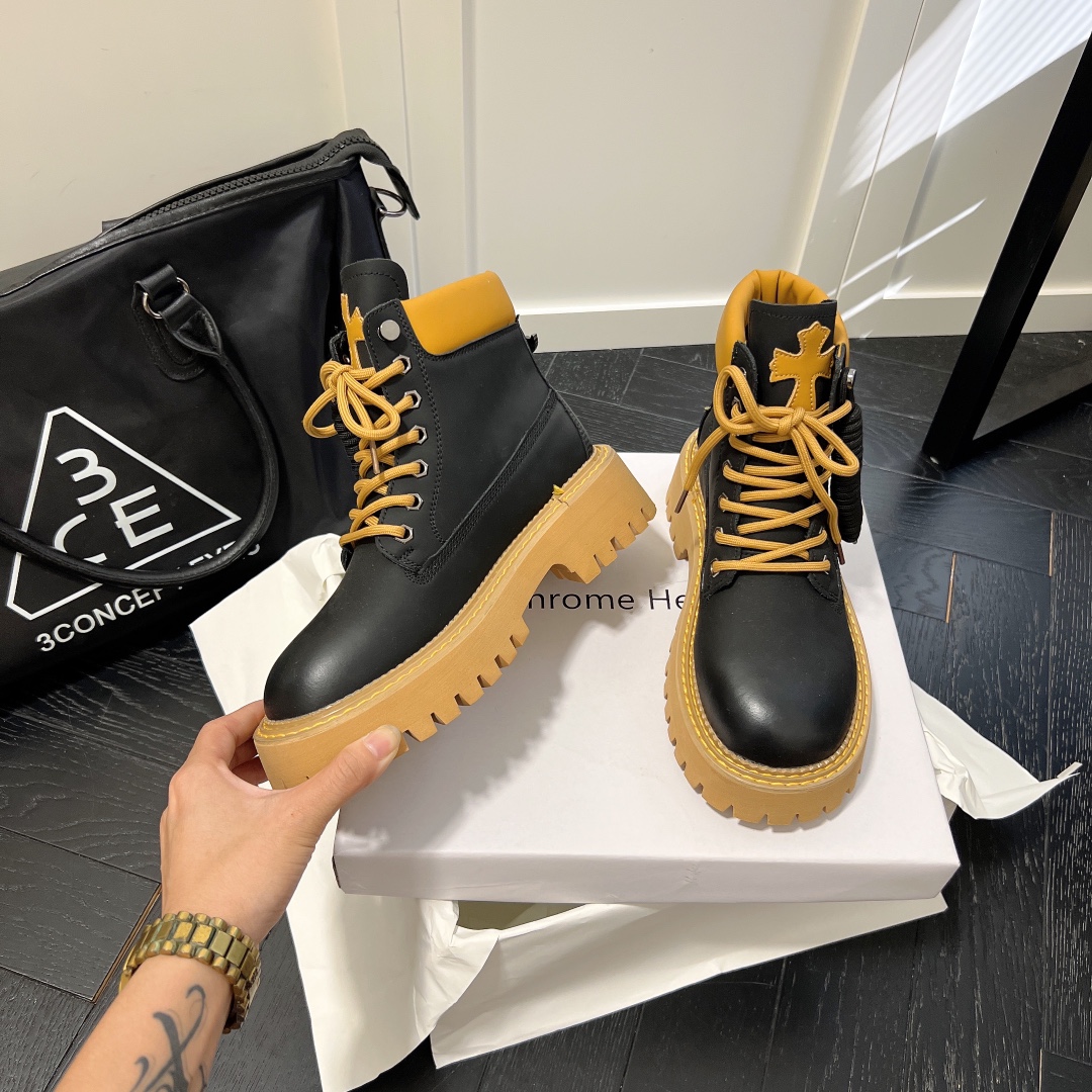 PALM ANGLE lace up rivet short ankle boots