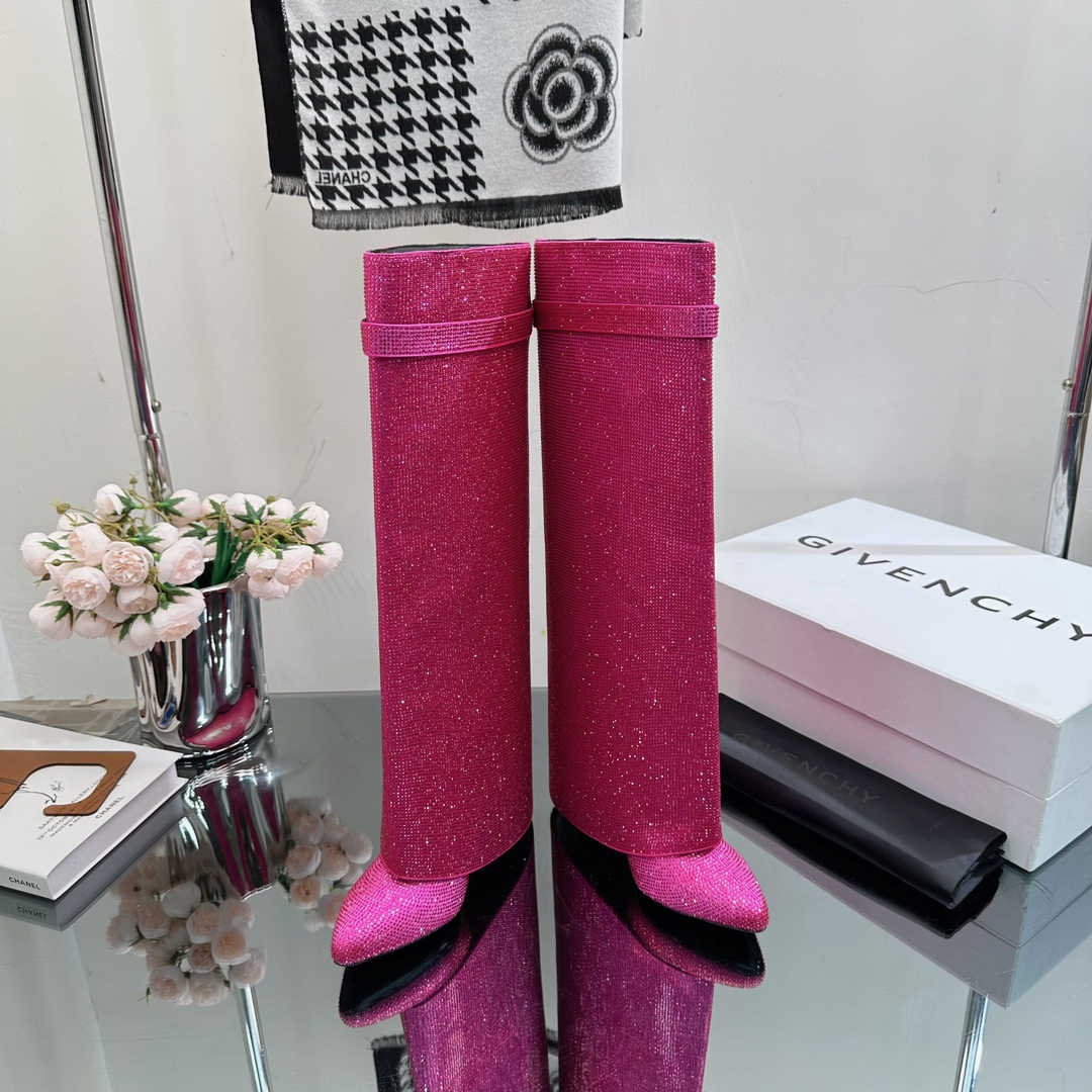 GIvenchy New Trousers Boots high quality rhinestone & metal locker