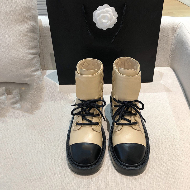 C design  Women Lace-Up Ankles Boots