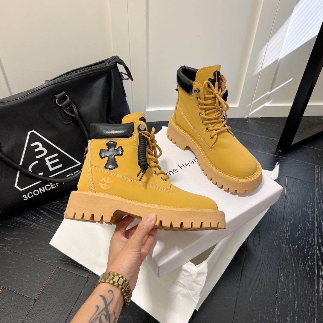 PALM ANGLE lace up rivet short ankle boots