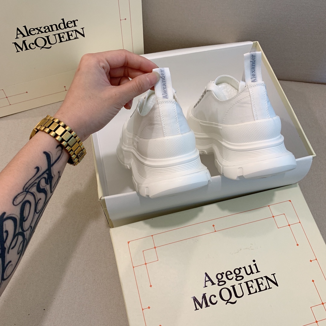 Alexander Mc queen PU thick sole sneakers casual shoes