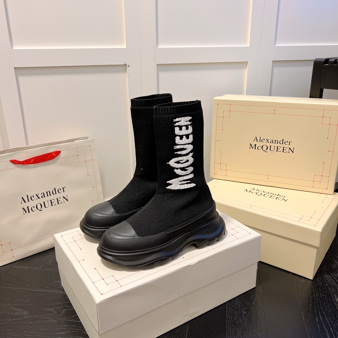 Alexander McQueen women sneakers sock boots