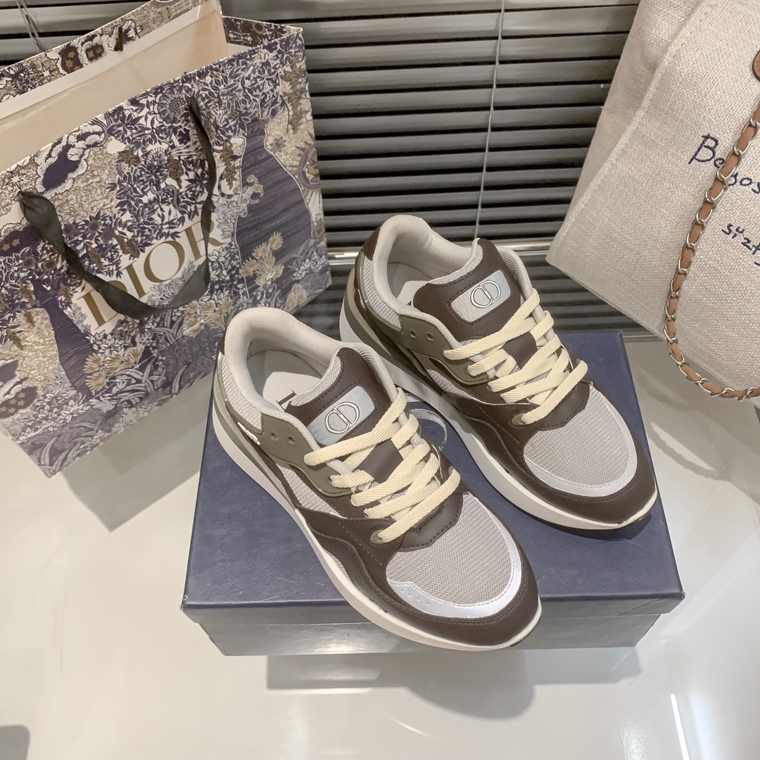 Dior new fluorescent sneakers casual shoes