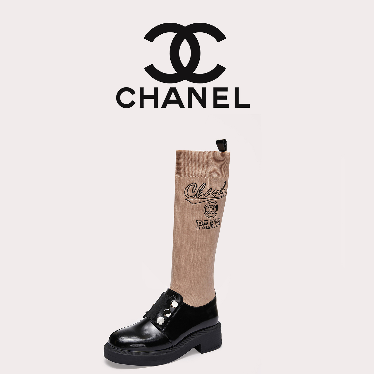 C design  women's tall sock boots 35-41