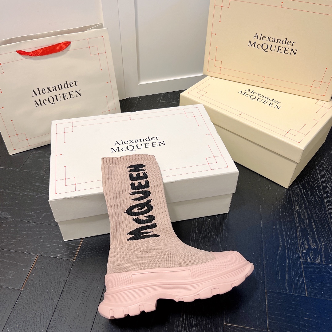 Alexander McQueen women sneakers sock boots