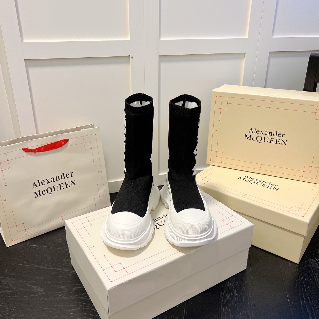 Alexander McQueen women sneakers sock boots