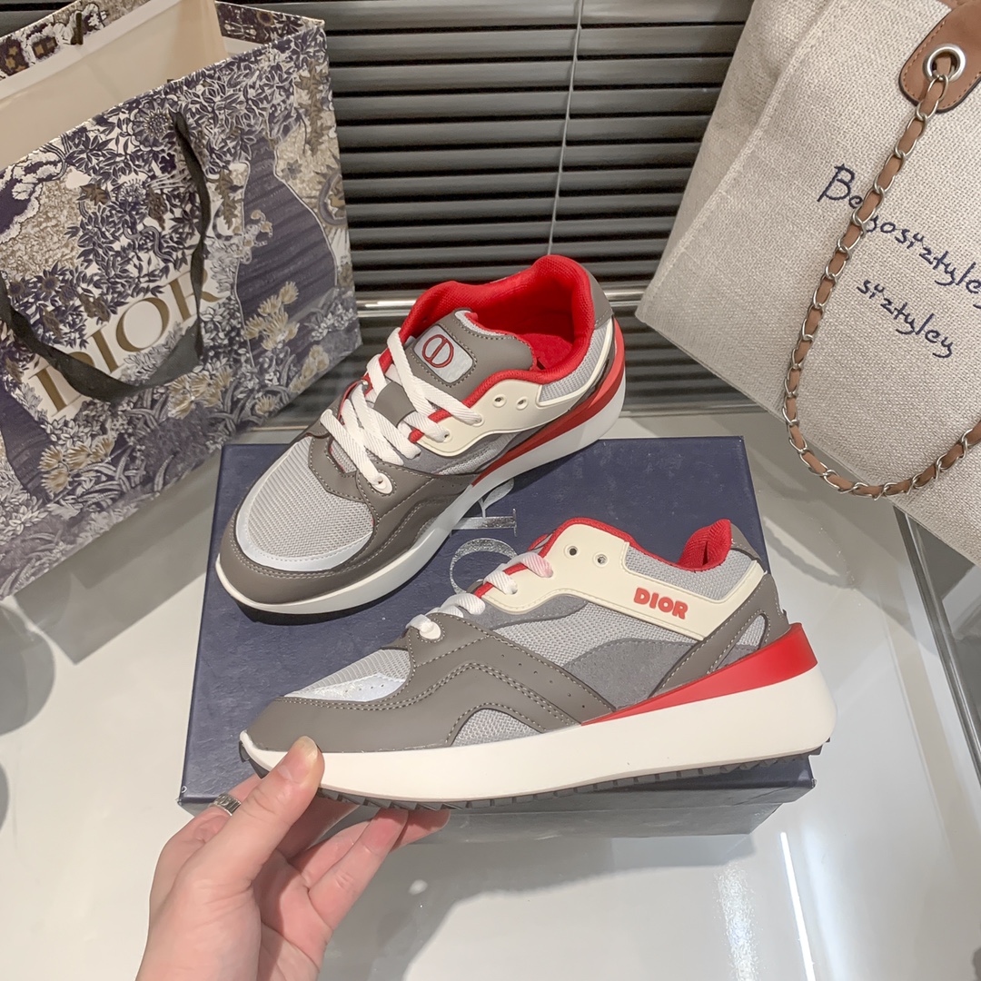 Dior new fluorescent sneakers casual shoes