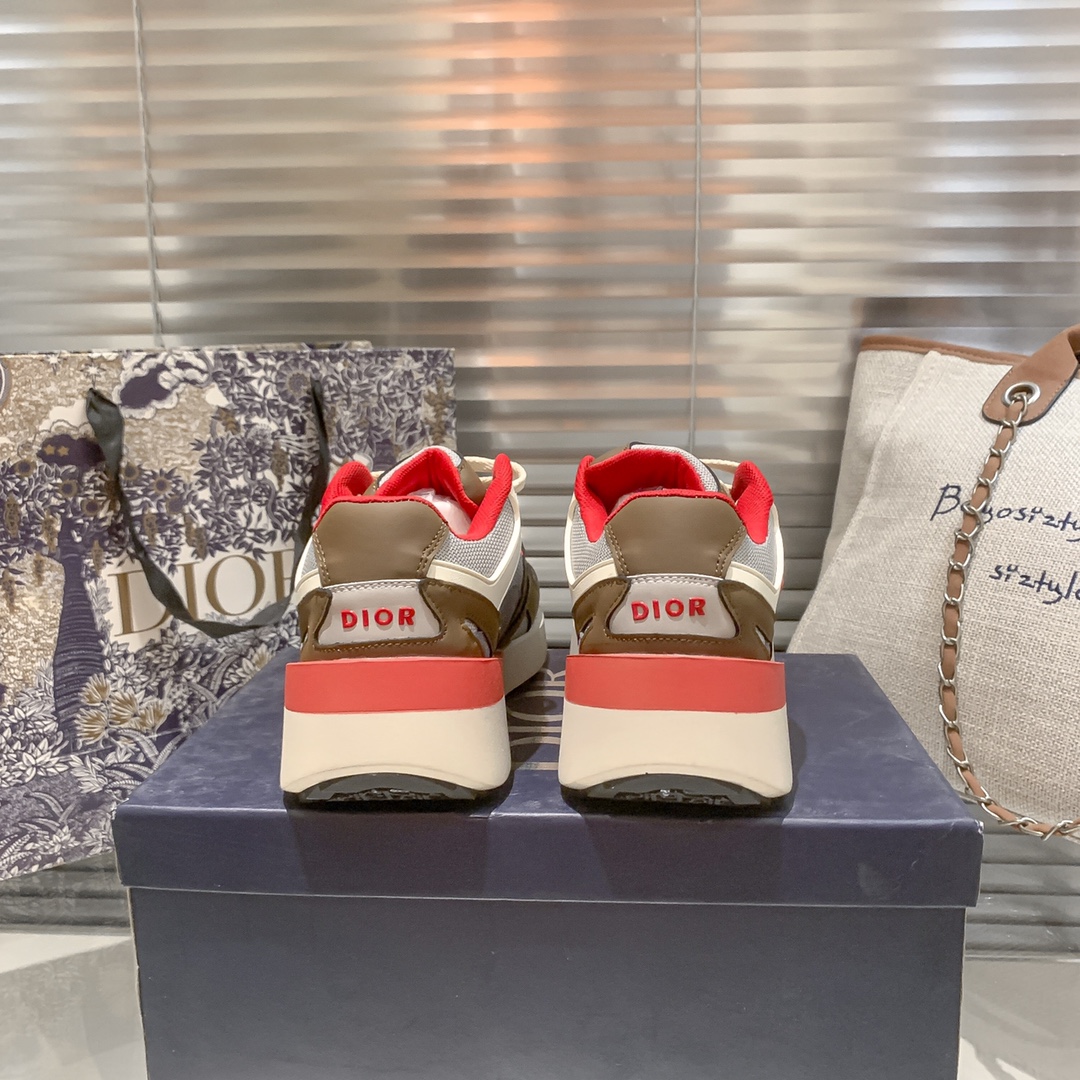 Dior new fluorescent sneakers casual shoes