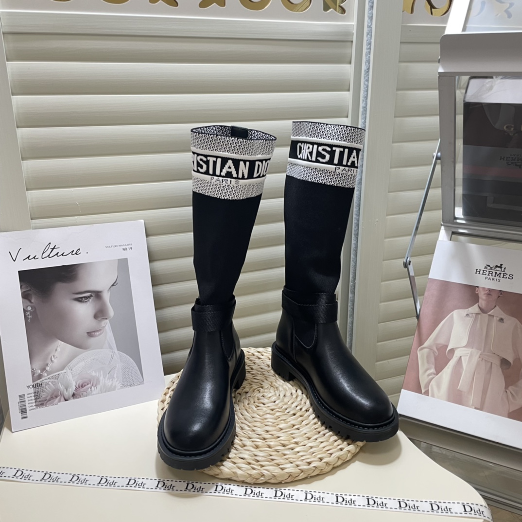 dior new mid-tube socks boots