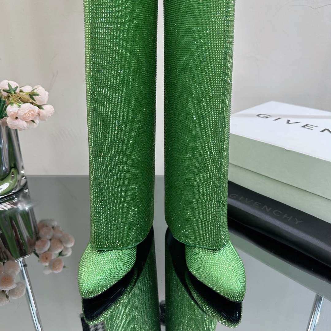 GIvenchy New Trousers Boots high quality rhinestone & metal locker