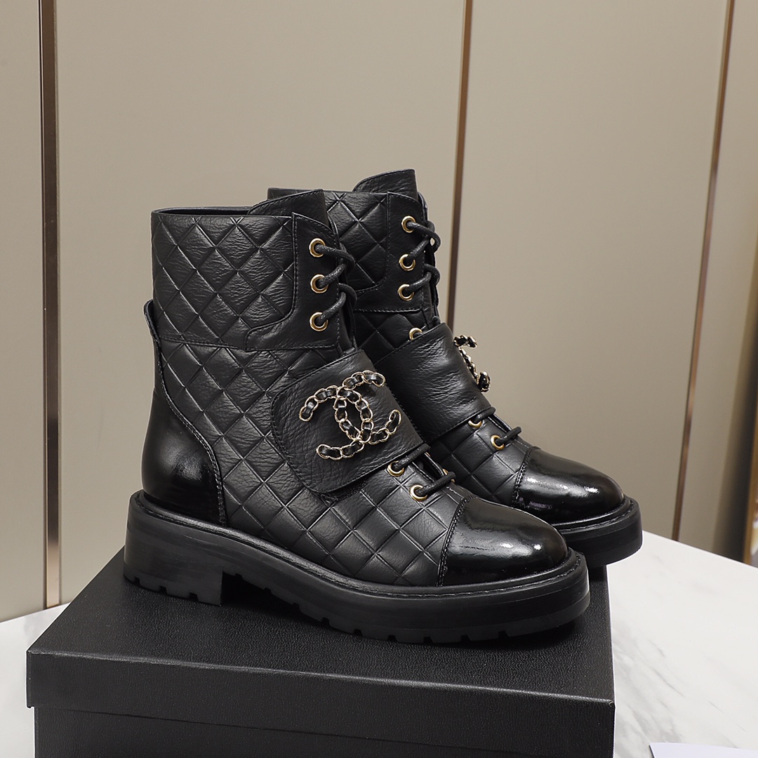 C design motorcycle boots rhombus velcro short boots