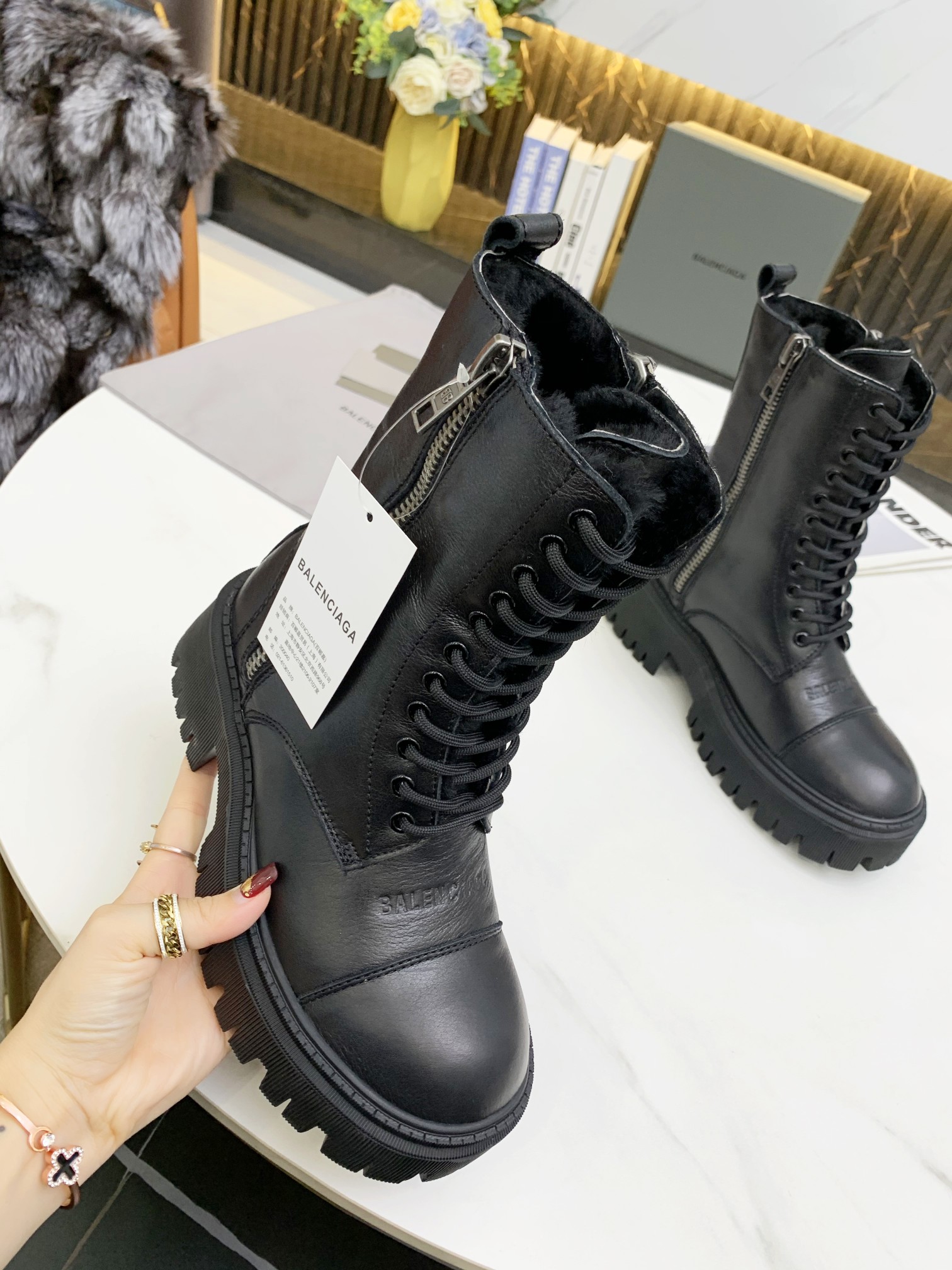 Balenciaga women's retro Martin boots 34-41
