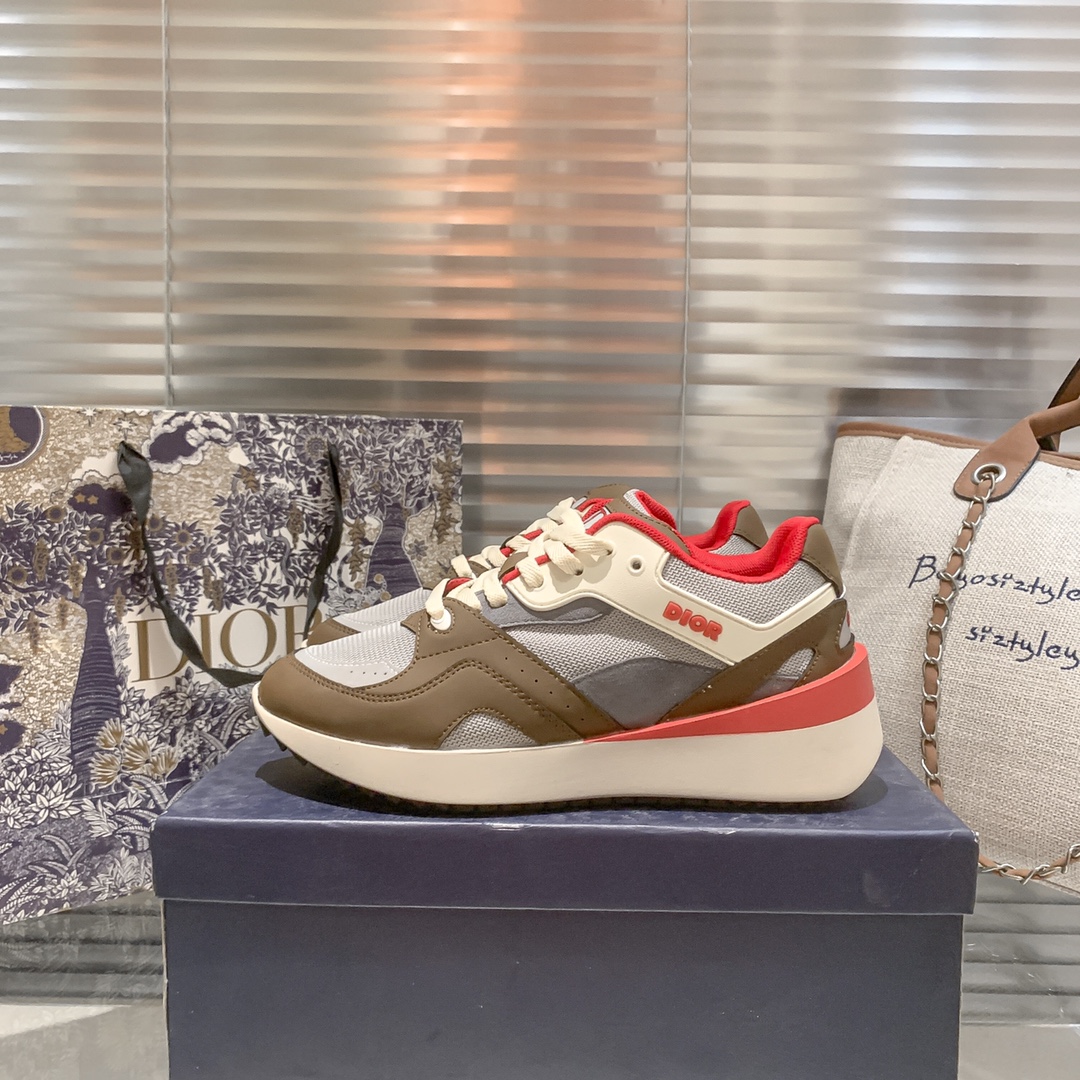 Dior new fluorescent sneakers casual shoes