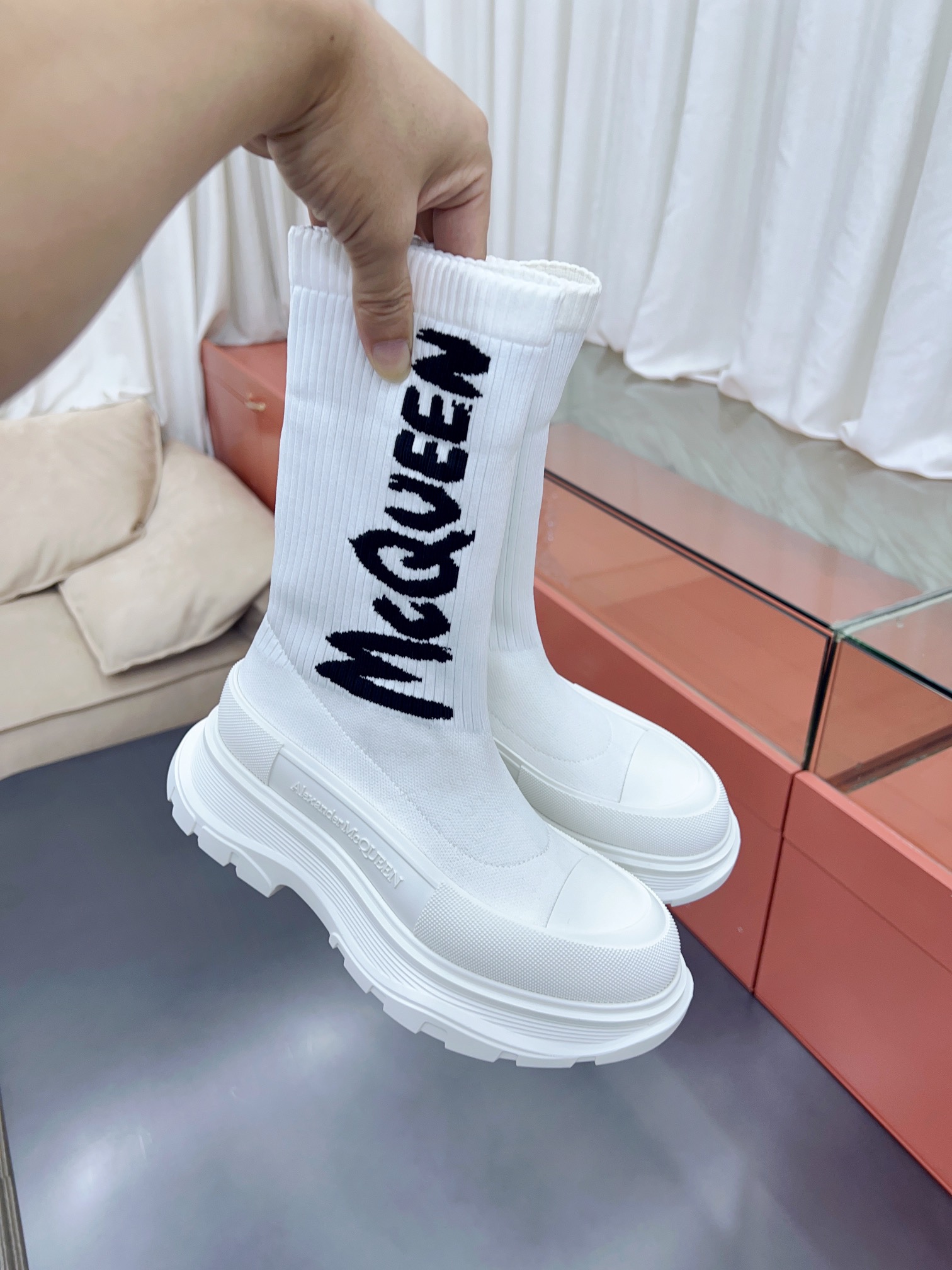 Alexander MCqueen SS New knited socking boots (unisex model)