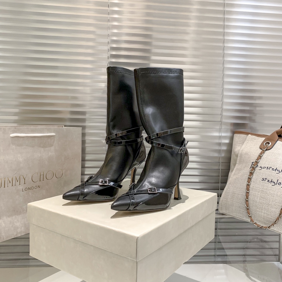 Jimmy Choo riders high heel boots