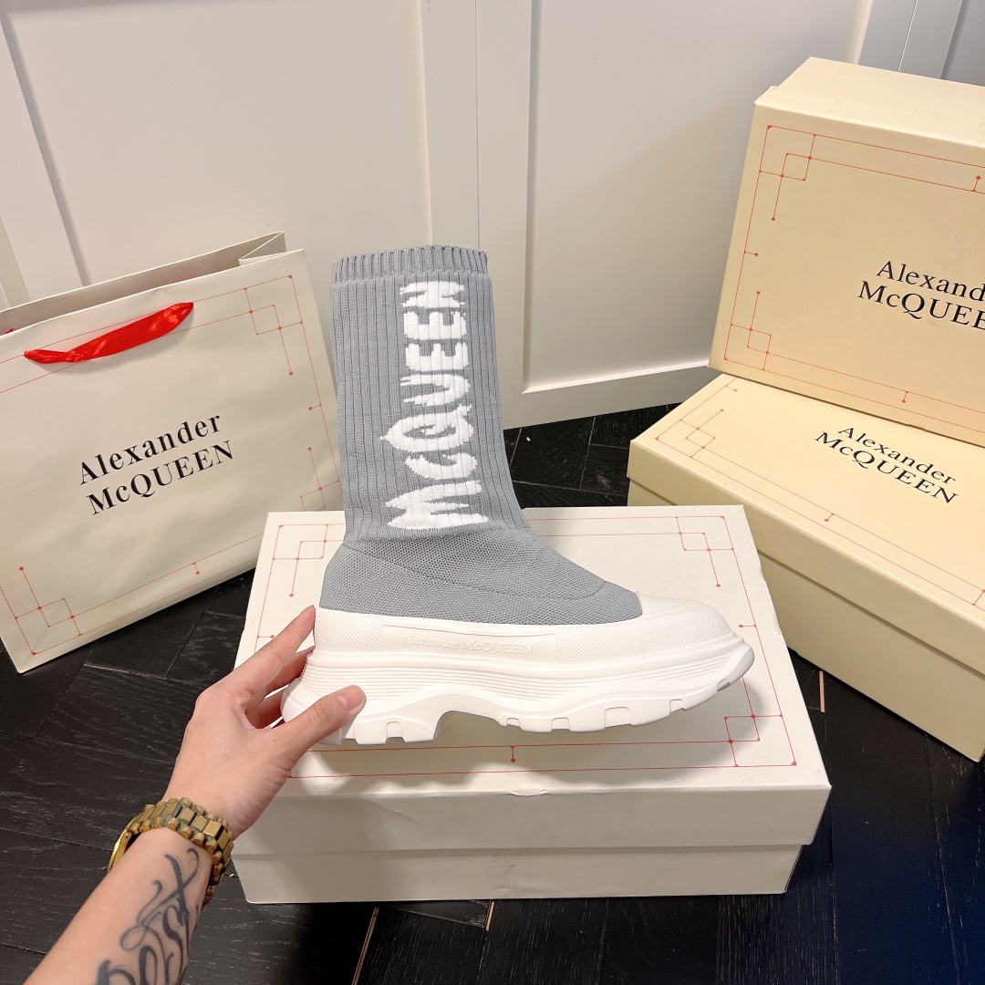Alexander McQueen women sneakers sock boots