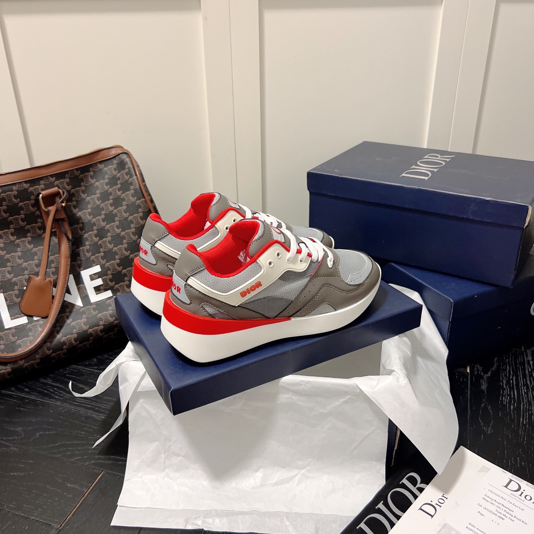 Dior B29 women sneakers thick sole casual shoes