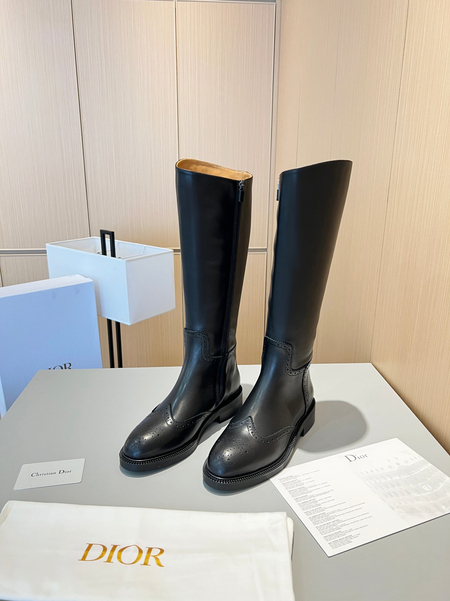 D design brogue knight boots