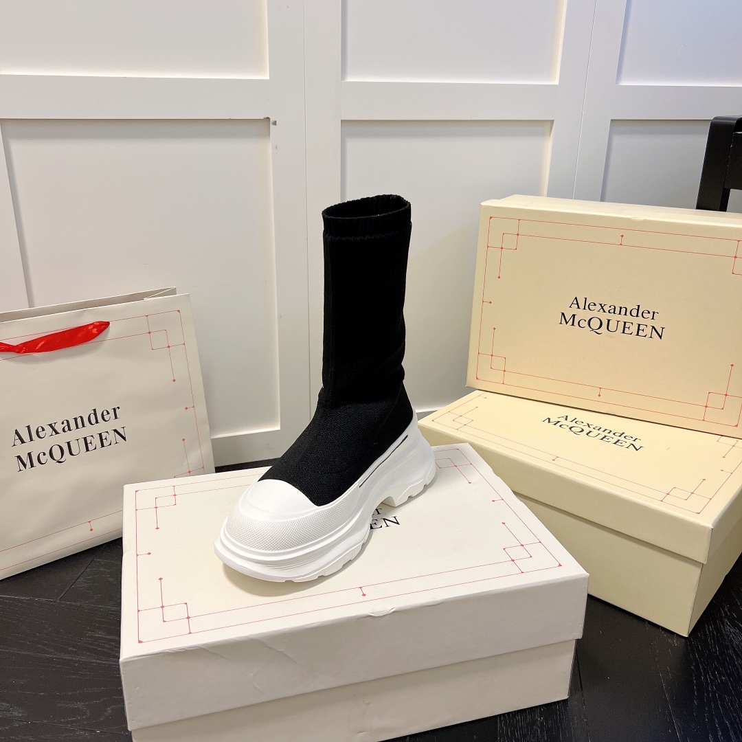 Alexander McQueen women sneakers sock boots