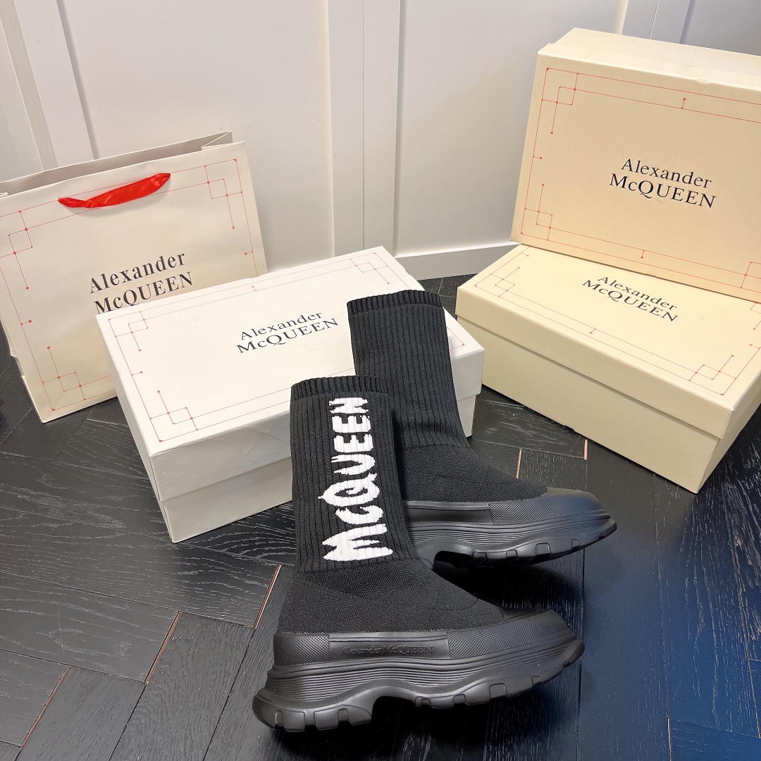 Alexander McQueen women sneakers sock boots