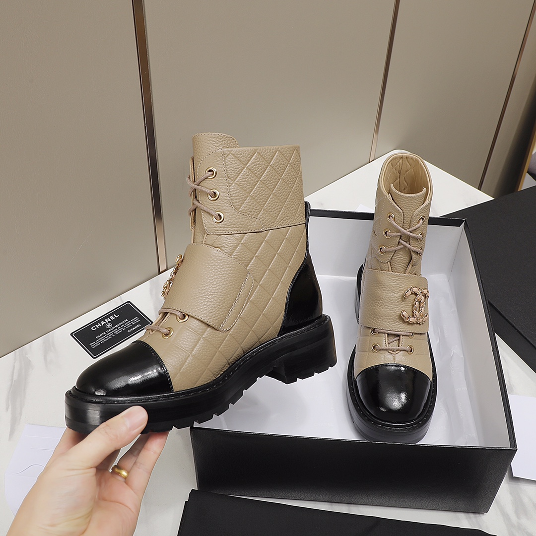 C design motorcycle boots rhombus velcro short boots