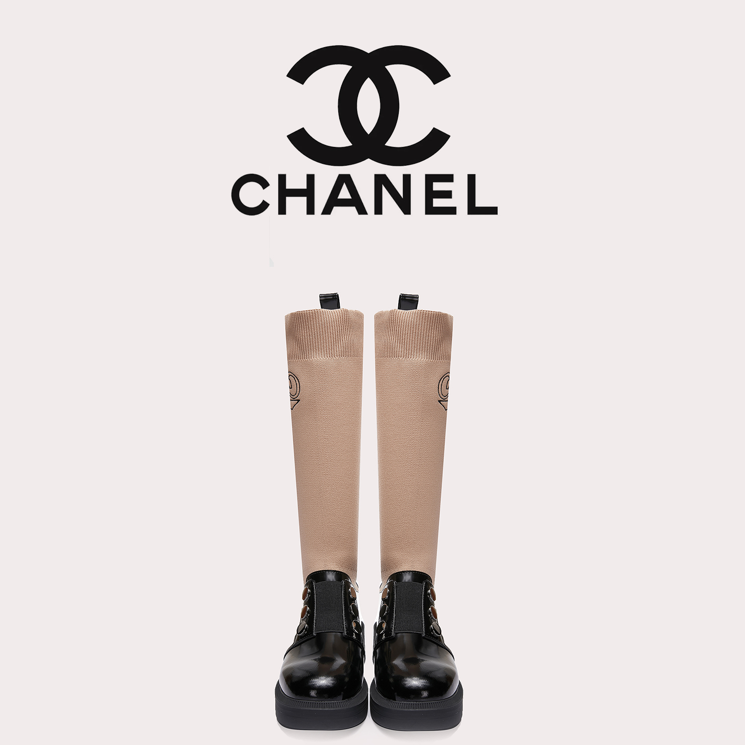 C design  women's tall sock boots 35-41