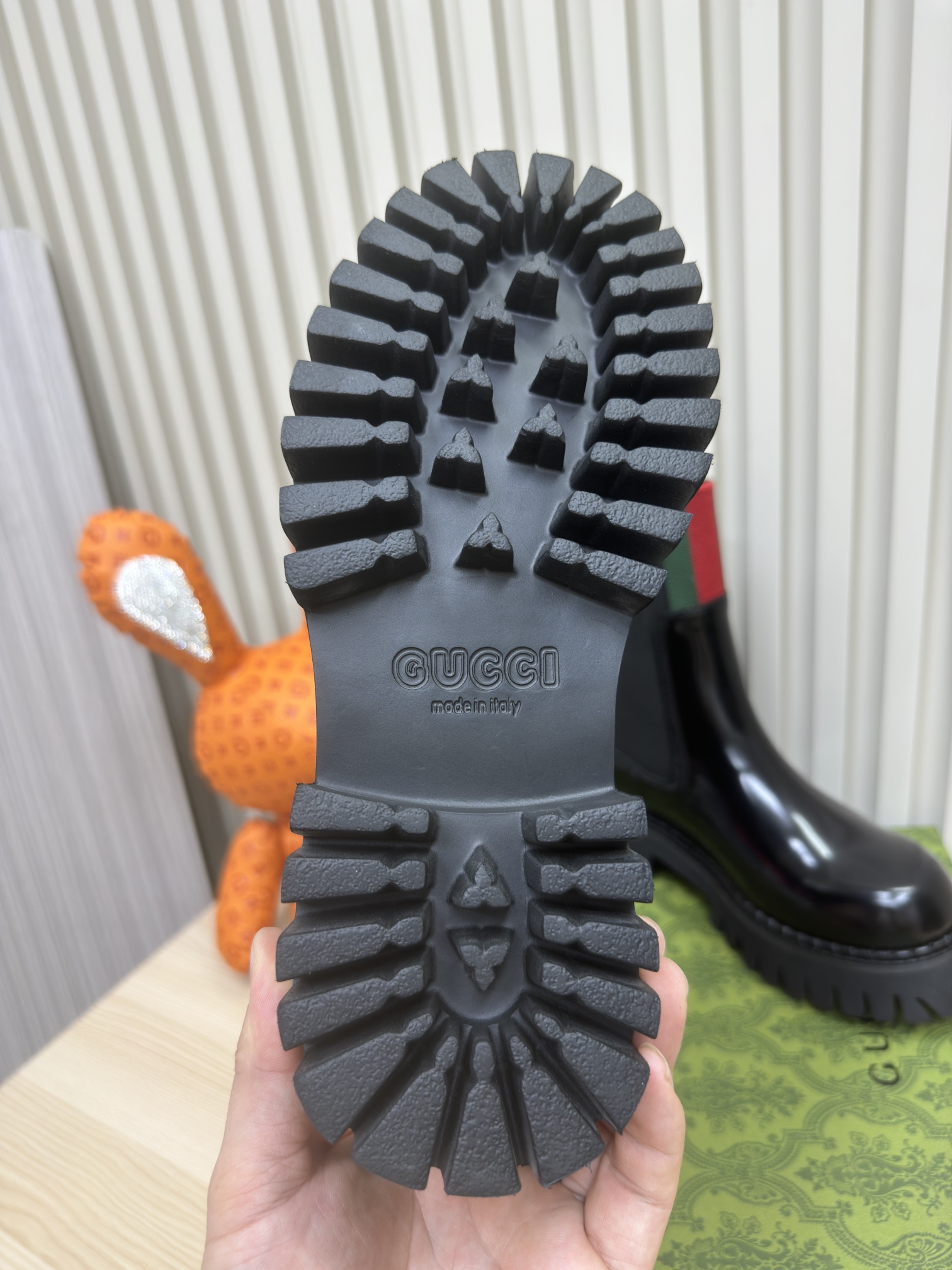 GUCCI&I Women's patent leather lace loafers Women's braided ankle boots