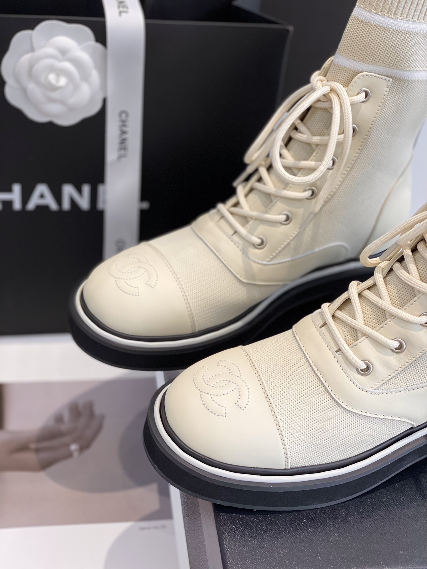 C design  runway model boots!