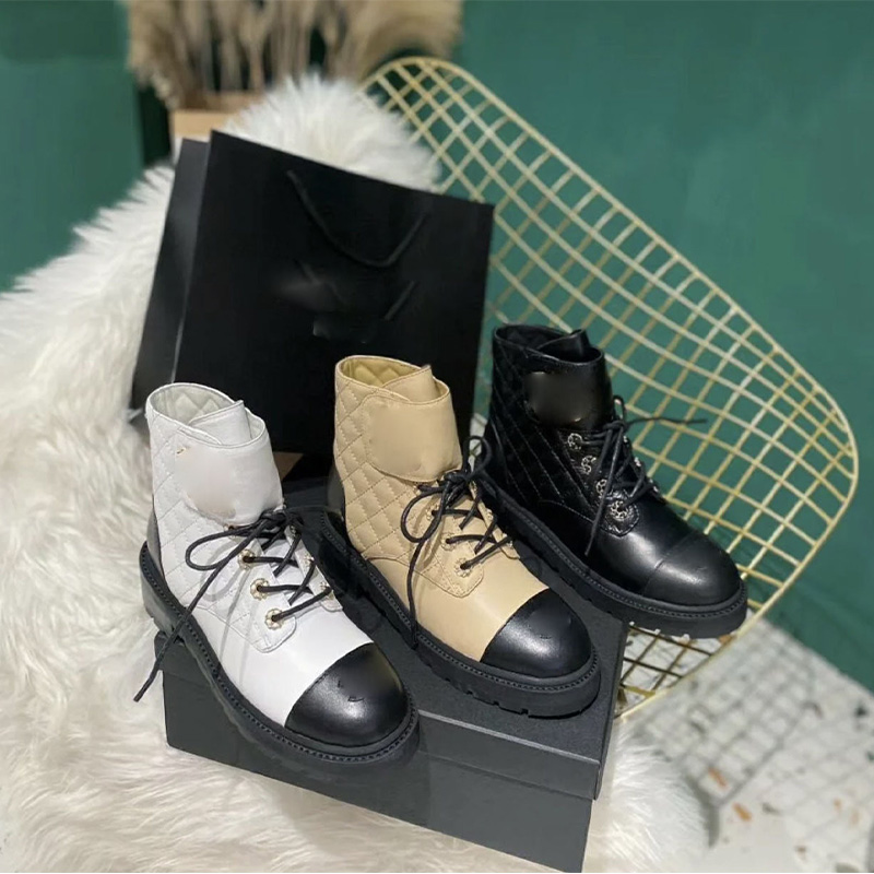 C design  Women Lace-Up Ankles Boots