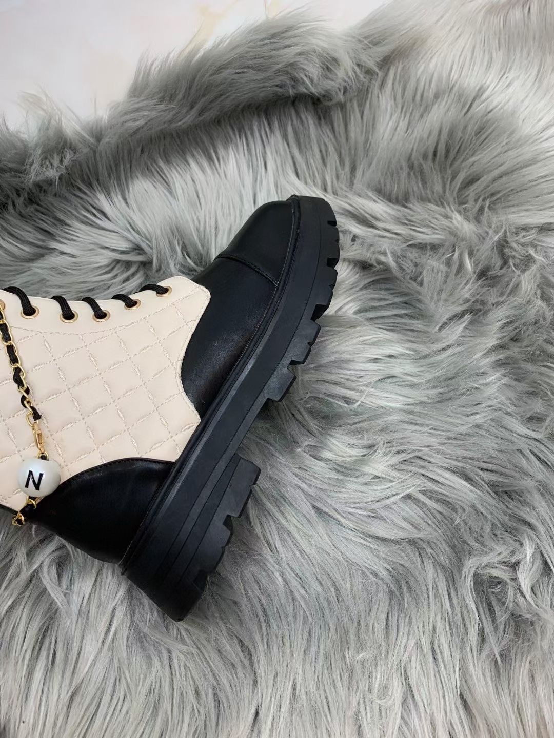 C design  Women Fashion  Lace Up Mid-Calf Boots