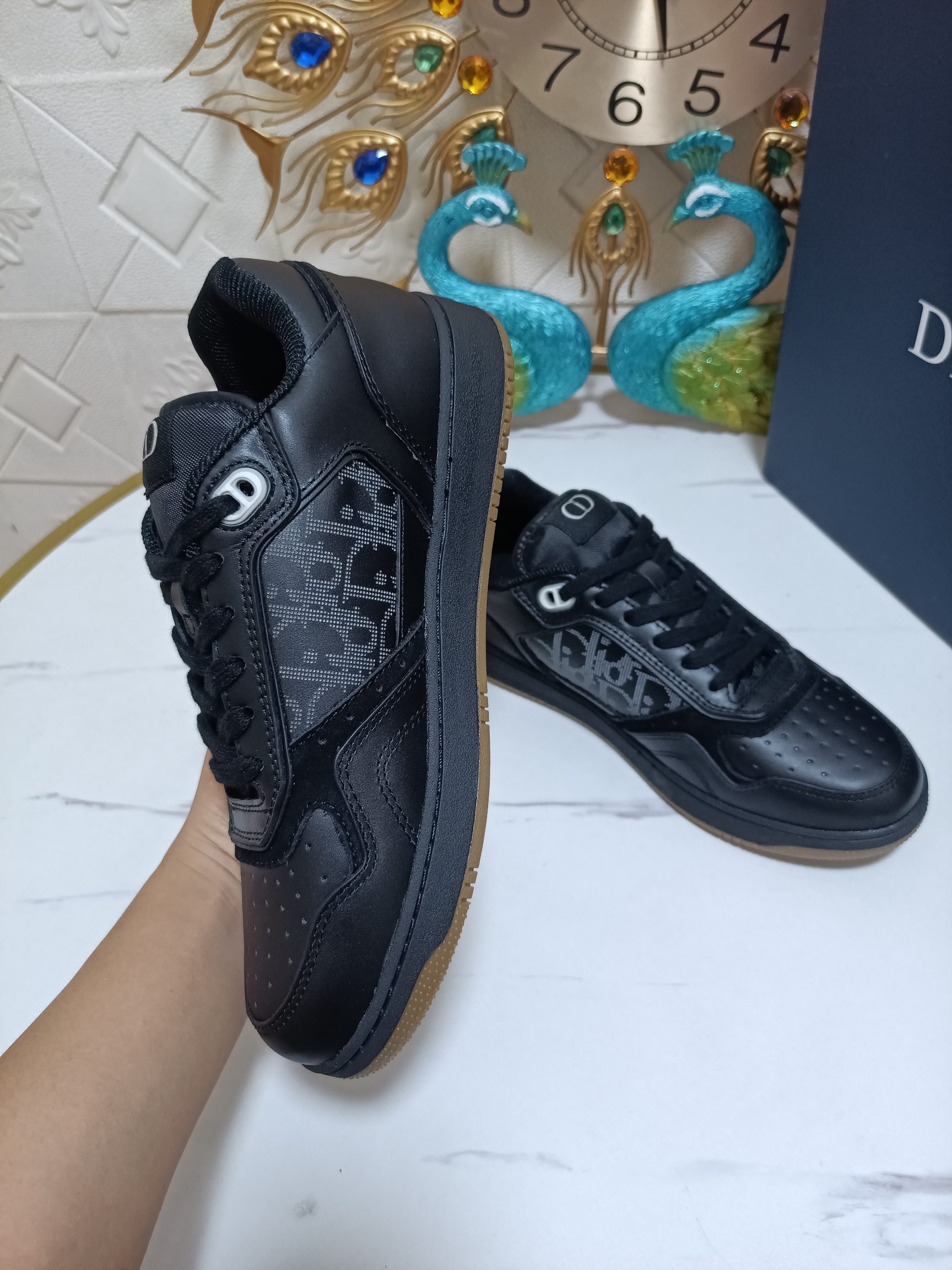 Dior couple high top B27 casual sneakers