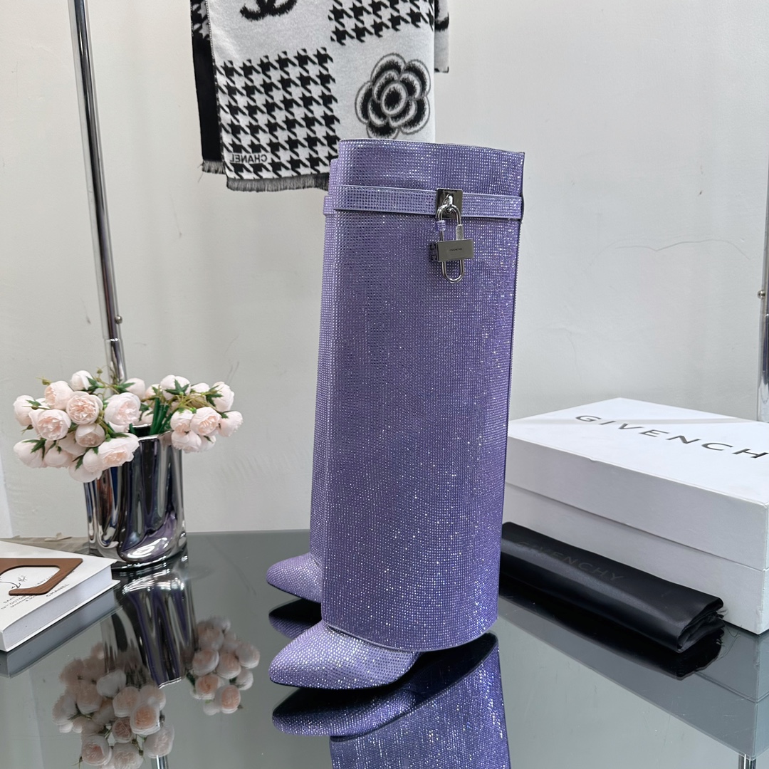 GIvenchy New Trousers Boots high quality rhinestone & metal locker