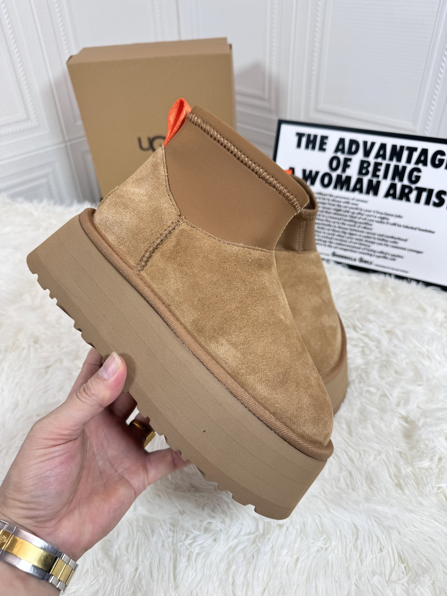 ugg sheepskin all-in-one snow boots