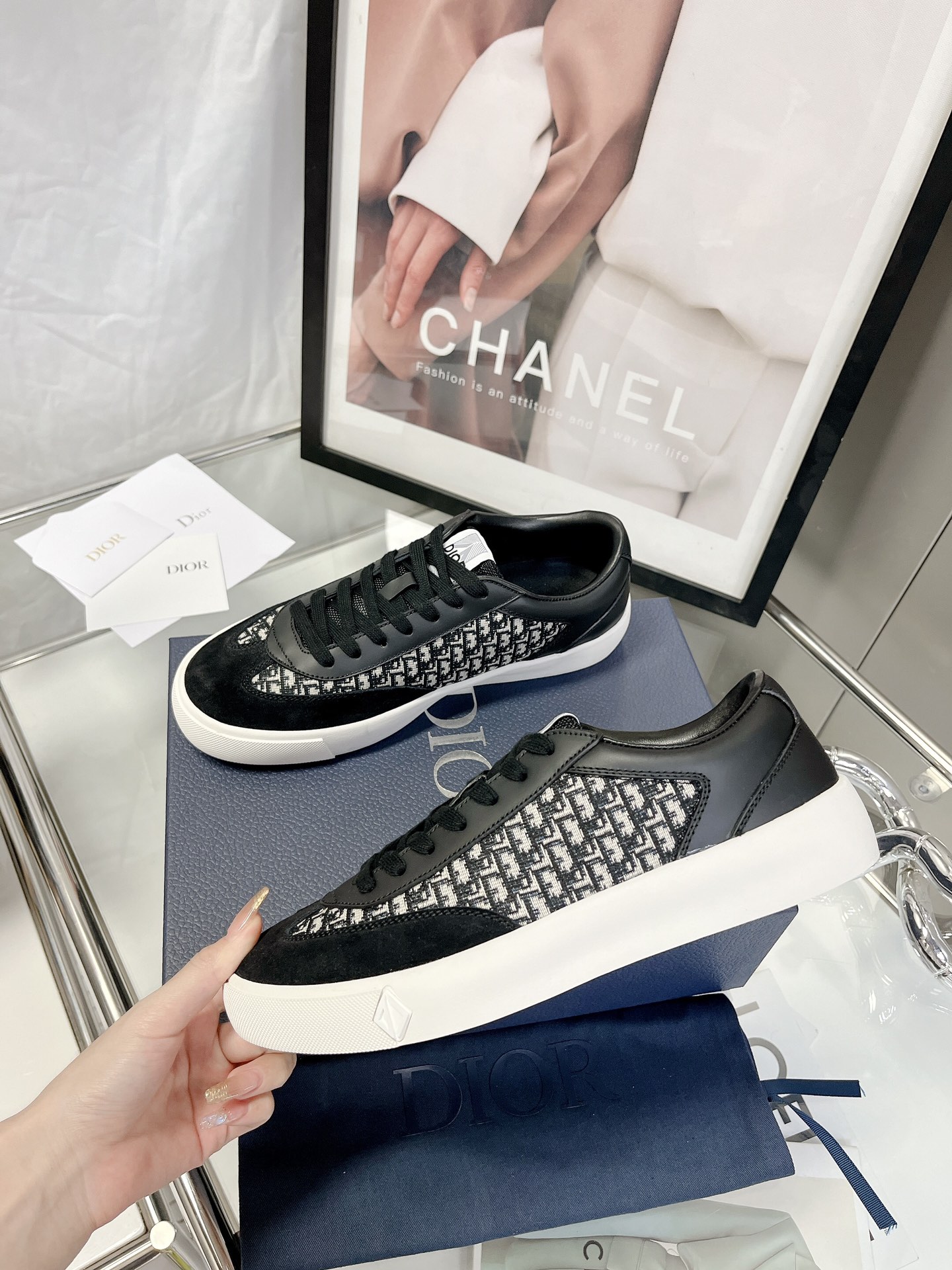 Dior Dior 2023 Latest B101 Collection Couple Casual Sneakers