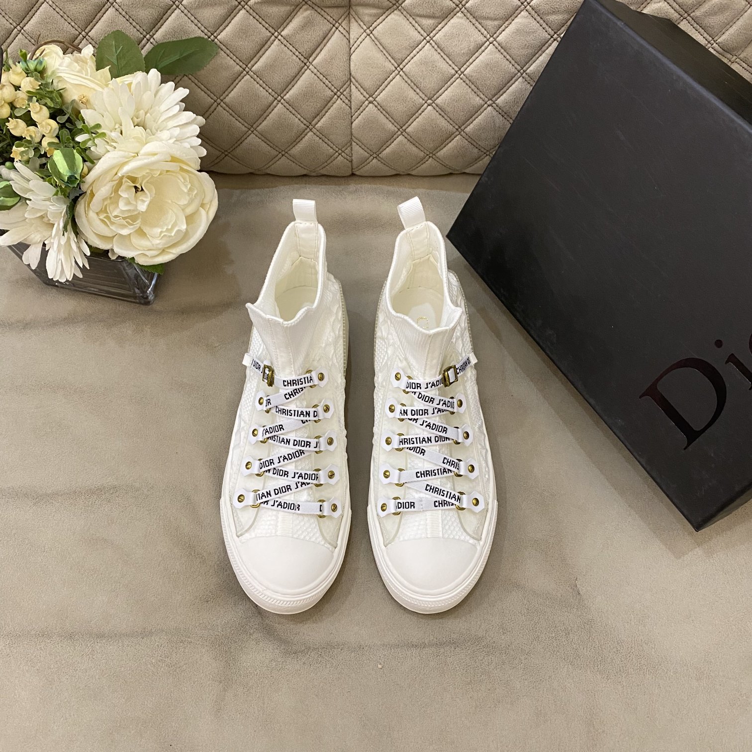 DIOR Women Casual Lace up Scok Boots