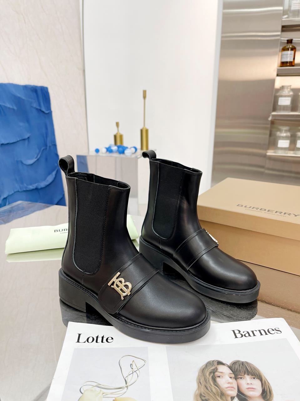 Burberry Women's Solid Color Short Boots 34-40