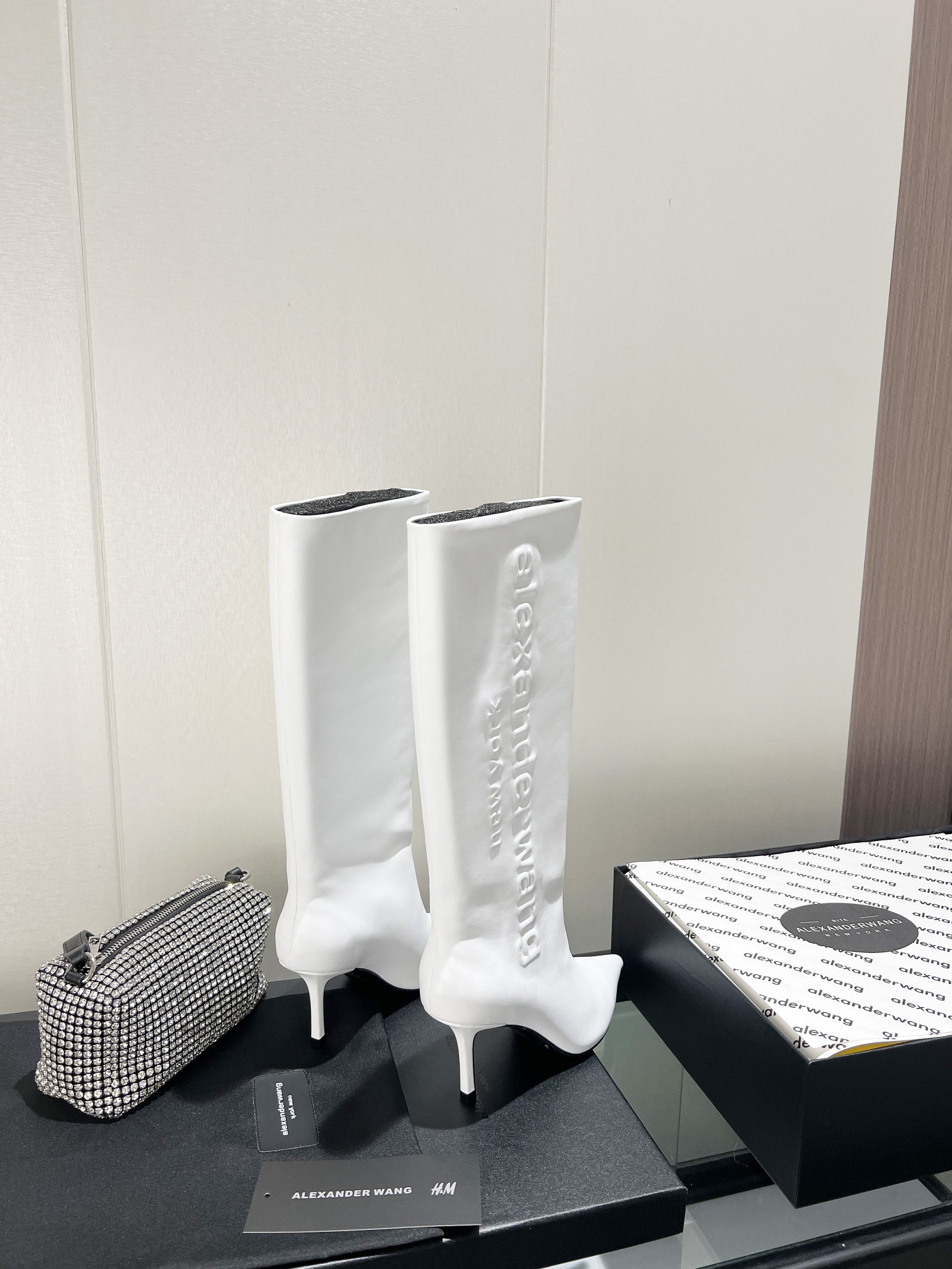 Alexandra. Wang 2023S Autumn/Winter New York Fashion Week Letter Heeled Boots