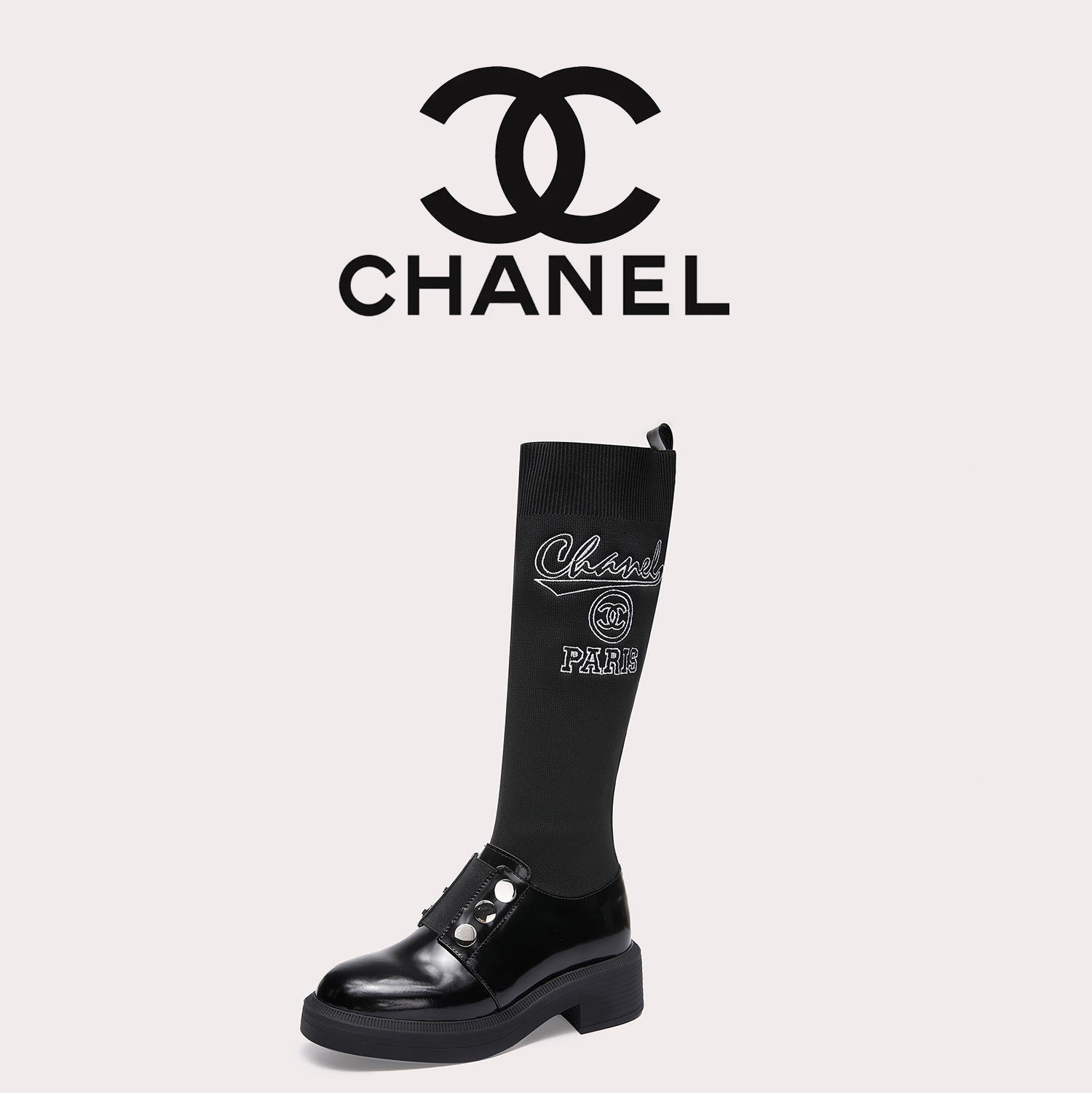 C design  women's tall sock boots 35-41